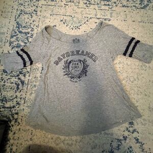 Juicy 3/4 sleeve collegiate top